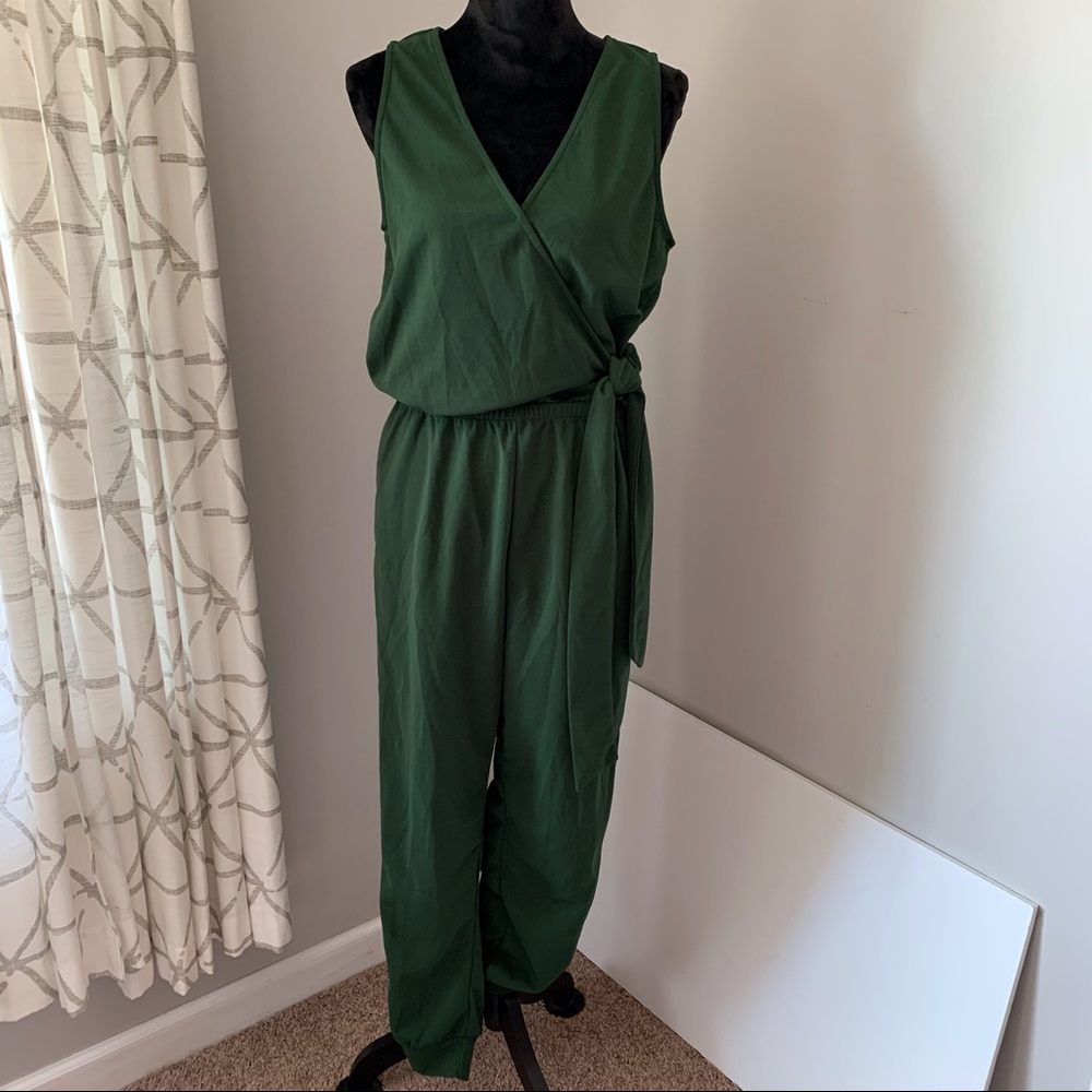 Deep green jumpsuit